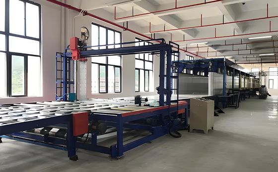 Meter Aliran Kaca Otomatis Mesin Membuat busa Horizontal Hingga 1300mm Tinggi