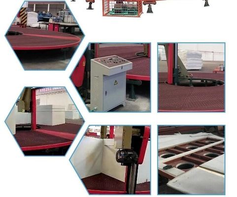 Mesin pemotong busa pemisah carousel