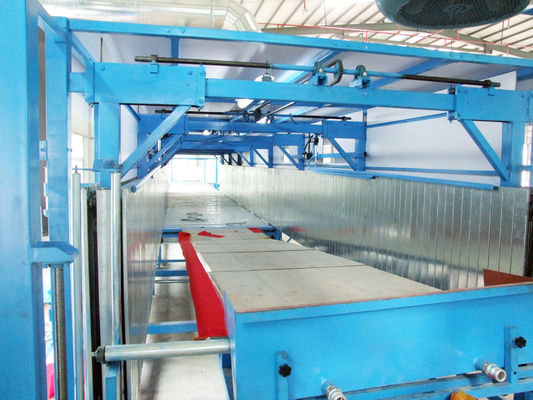Sistem Pemanasan Pemanasan Listrik Tekanan Tinggi Mesin Membungkus PU untuk Long Sheet Foam 50m Conveyor